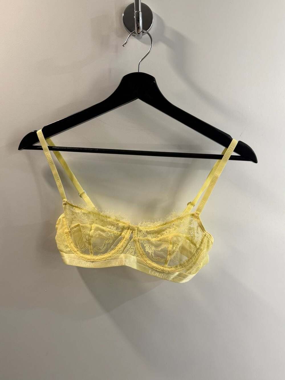 Lounge Underwear Entice Lace Bra Yellow Size 34B